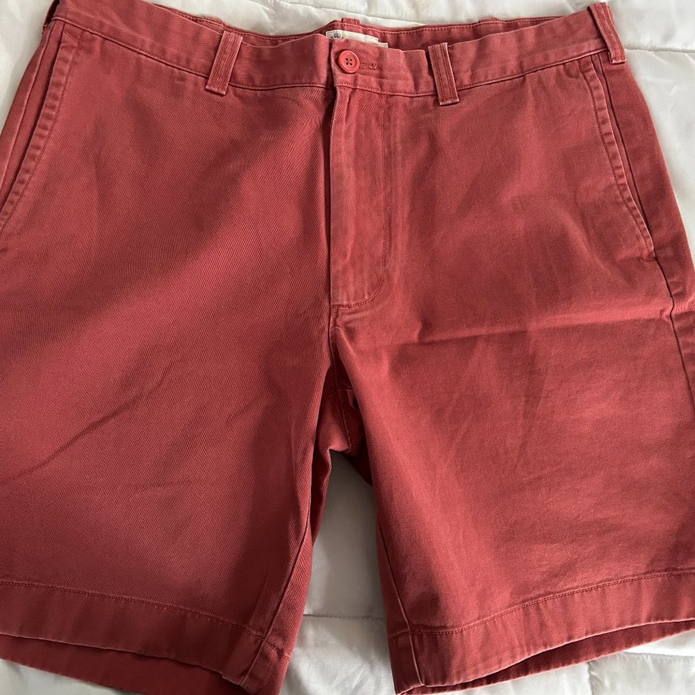 J CREW Men's Raspberry-colored Chino Shorts -NWOT